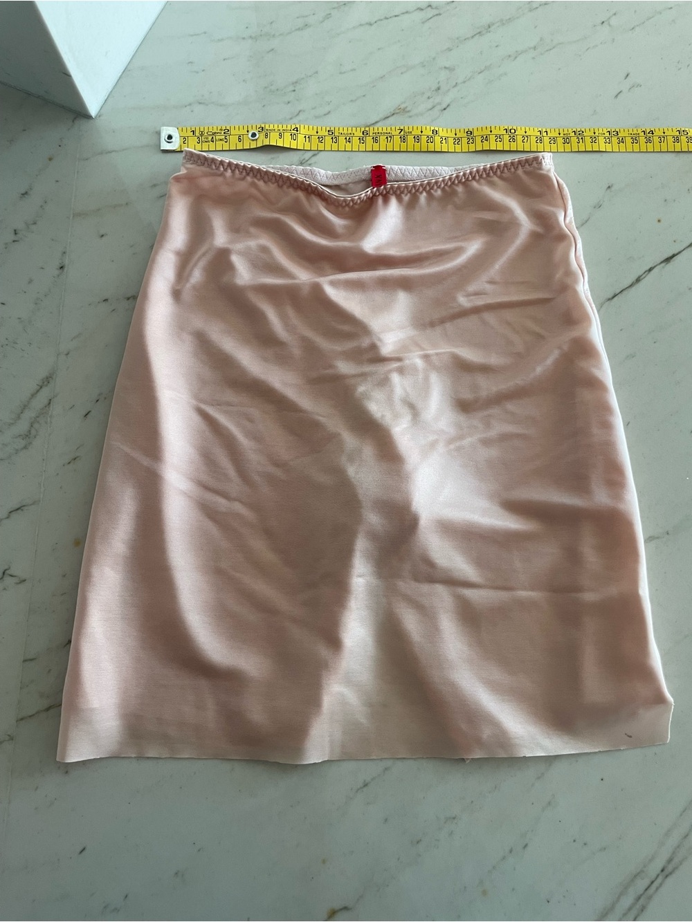 Spanx Skinny Britches Sheer Shaping Power Skort Slip light pink Shaper small S - Picture 10 of 13